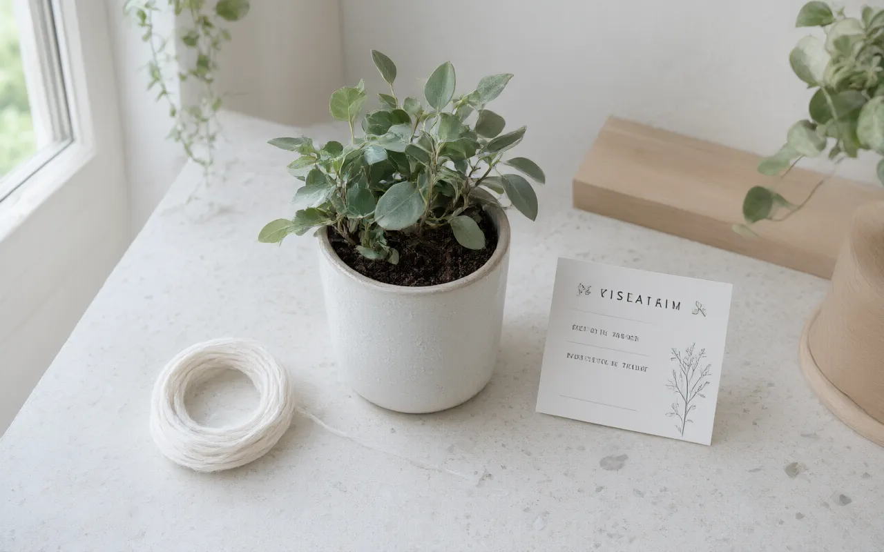 The contents of the Orbleaf Planter box laid out on a table