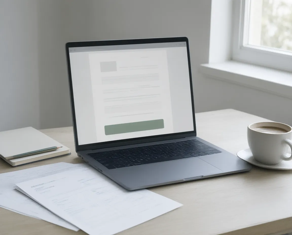 The Billwick invoice screen: one page holding the details, the reminder schedule and the pay buttons